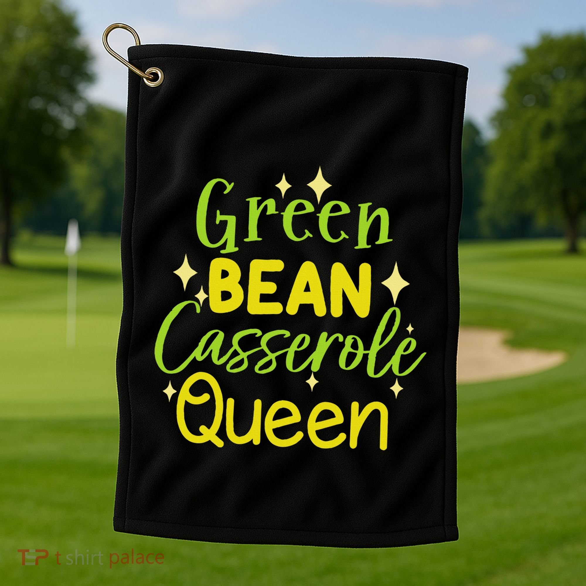 Green Bean Casserole Queen funny thanksgiving  Golf Towel