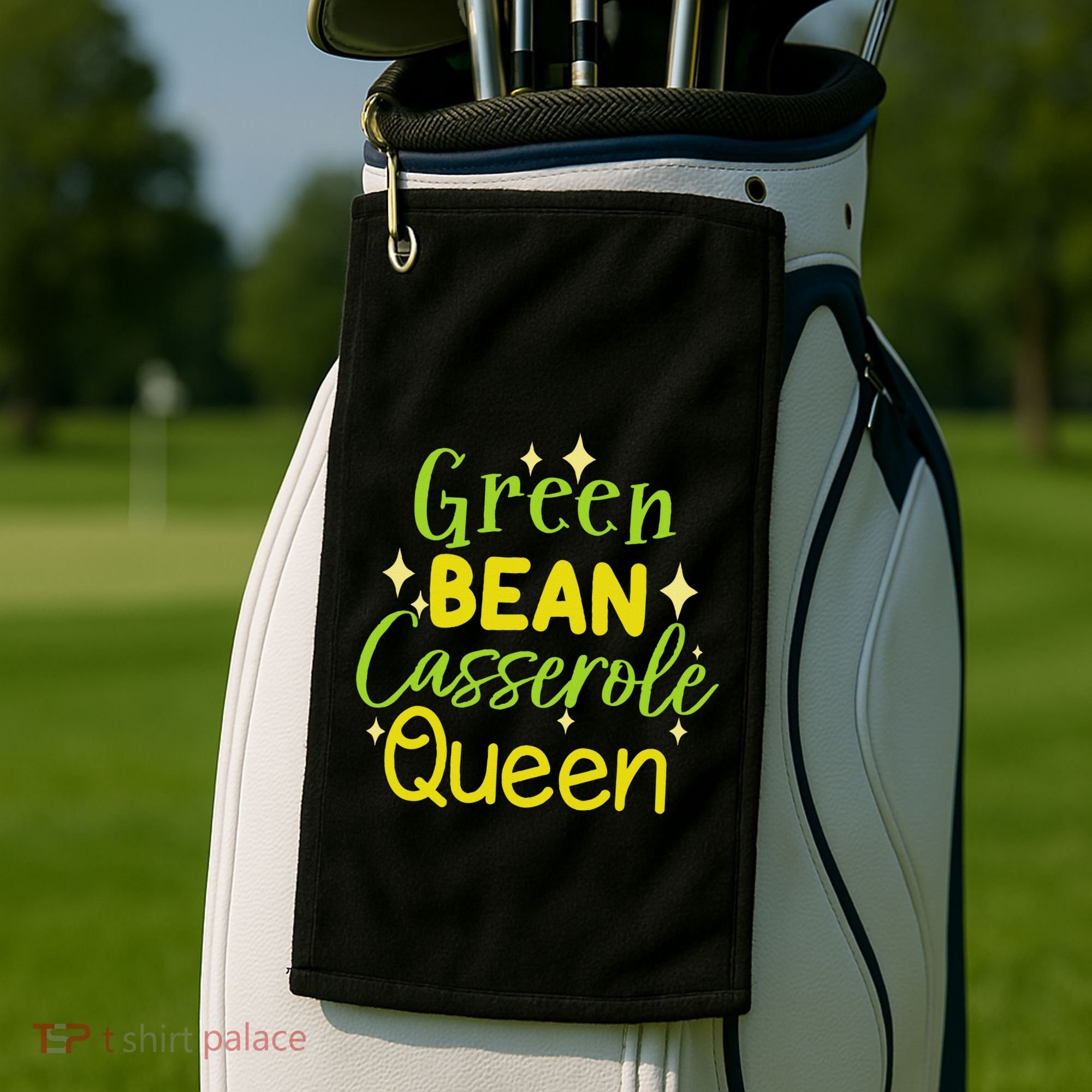 Green Bean Casserole Queen funny thanksgiving  Golf Towel