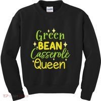 Green Bean Casserole Queen funny thanksgiving  Kids Sweatshirt thumb 0