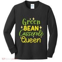 Green Bean Casserole Queen funny thanksgiving  Kids Long Sleeve Shirt thumb 0