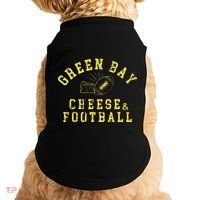 Green Bay Cheese & Football Distressed Gift Doggie Tank thumb 0