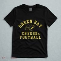Green Bay Cheese & Football Distressed Gift T-Shirt thumb 5