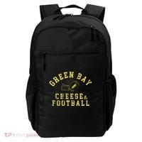 Green Bay Cheese & Football Distressed Gift Backpack thumb 0