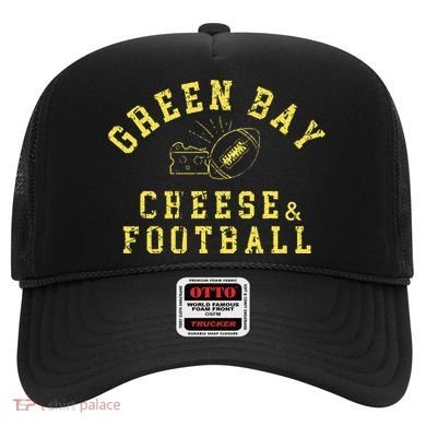 Green Bay Cheese & Football Distressed Gift Hat