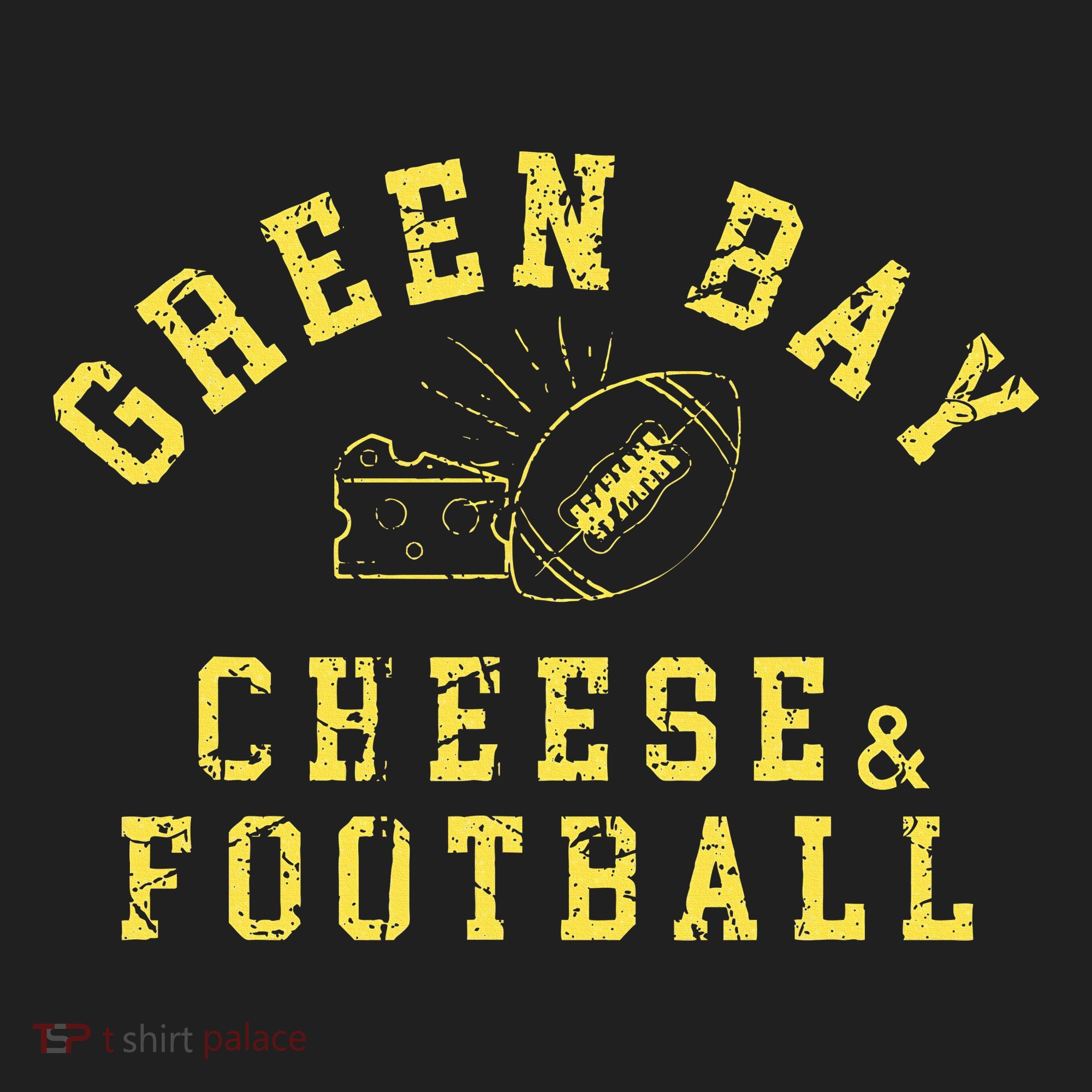 Green Bay Cheese & Football Distressed Gift Hat