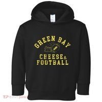 Green Bay Cheese & Football Distressed Gift Toddler Hoodie thumb 0