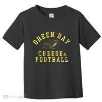 Green Bay Cheese & Football Distressed Gift Toddler T-Shirt thumb 0