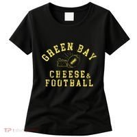 Green Bay Cheese & Football Distressed Gift Women's T-Shirt thumb 0
