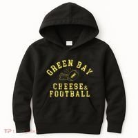 Green Bay Cheese & Football Distressed Gift Kids Hoodie thumb 0