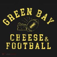 Green Bay Cheese & Football Distressed Gift Kids T-Shirt thumb 4