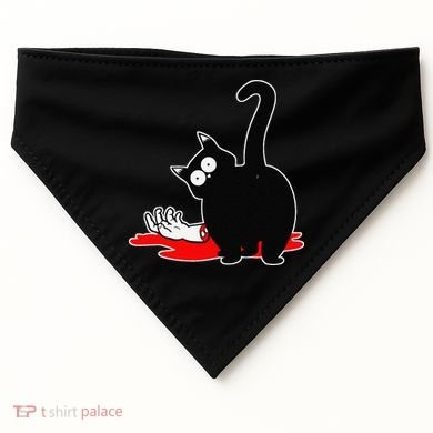 Guilty Black Cat USA-Made Doggie Bandana