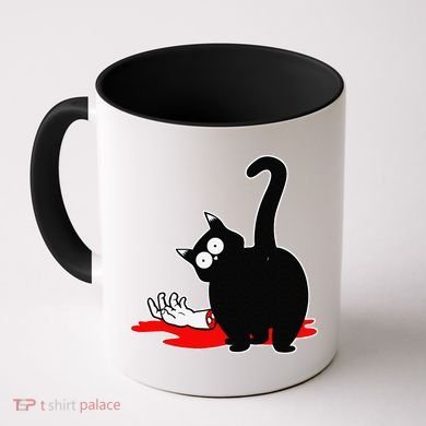 Guilty Black Cat Coffee Mug
