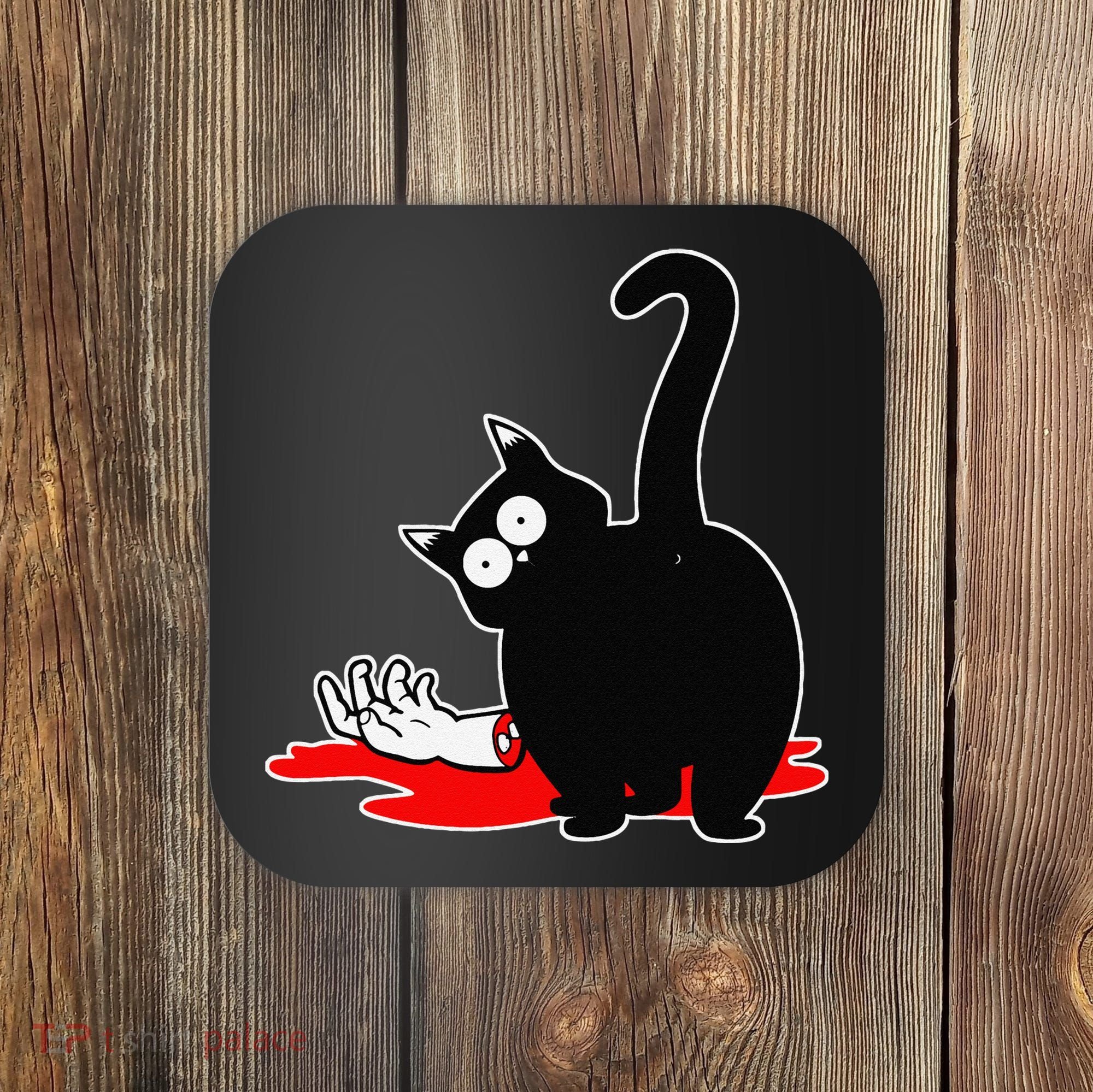 Guilty Black Cat Coaster