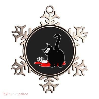 Guilty Black Cat Ornament