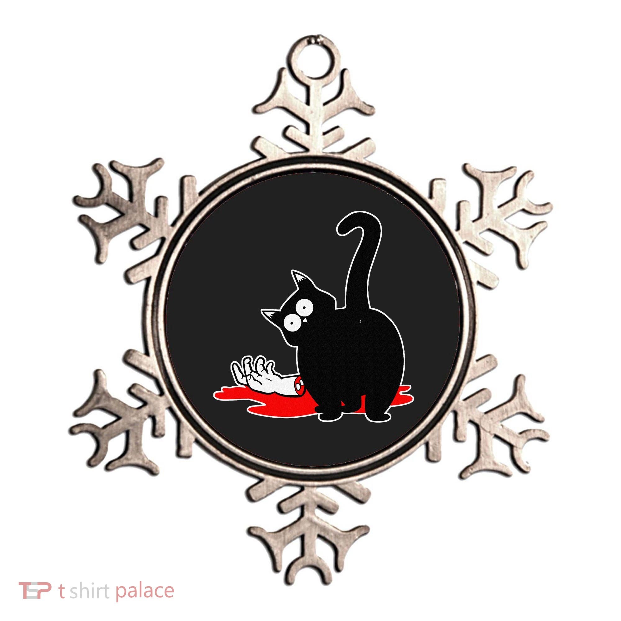Guilty Black Cat Ornament