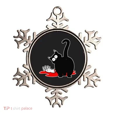 Guilty Black Cat Ornament