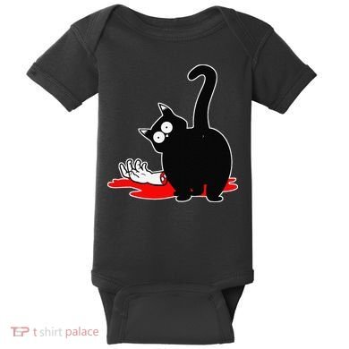 Guilty Black Cat Baby Bodysuit