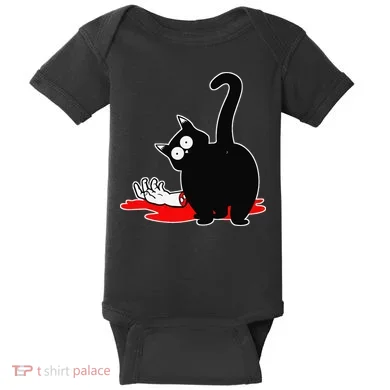 Guilty Black Cat Baby Bodysuit