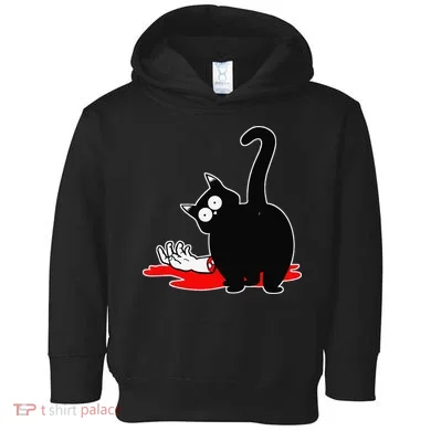 Guilty Black Cat Toddler Hoodie