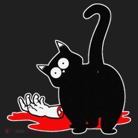 Guilty Black Cat Golf Towel thumb 3