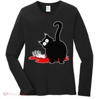 Guilty Black Cat Women's Long Sleeve Shirt thumb 0