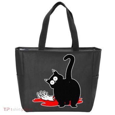 Guilty Black Cat Tote Bag