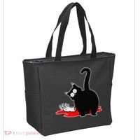 Guilty Black Cat Tote Bag thumb 2