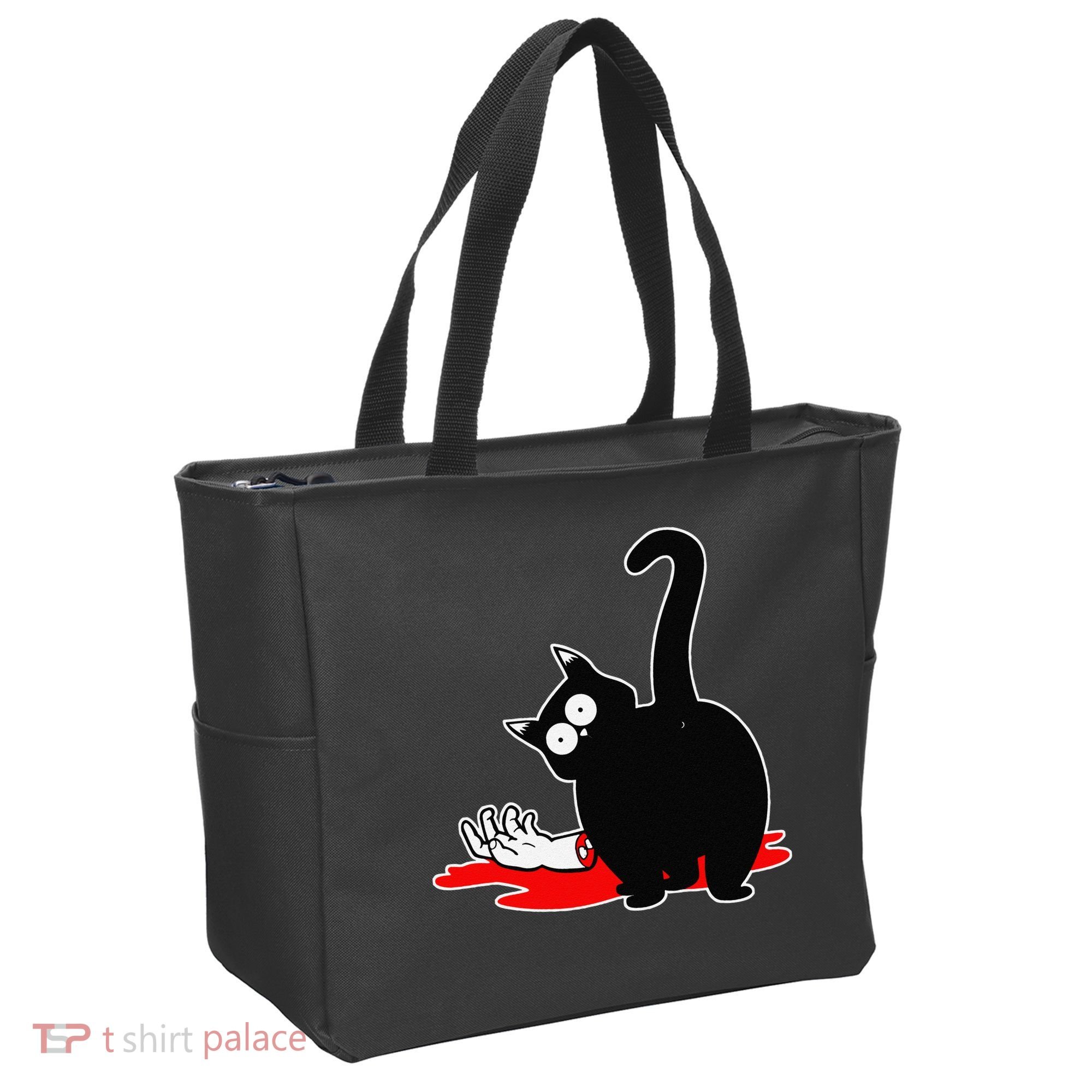 Guilty Black Cat Tote Bag