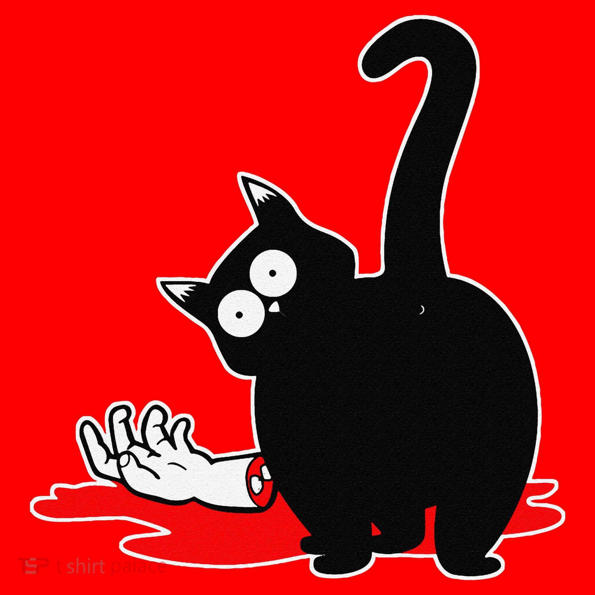 Guilty Black Cat Santa Hat