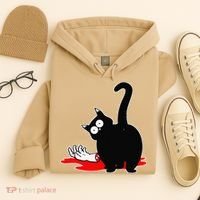 Guilty Black Cat Hoodie thumb 4