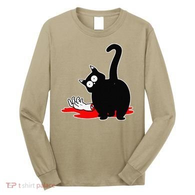 Guilty Black Cat Long Sleeve Shirt