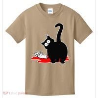 Guilty Black Cat Kids T-Shirt thumb 0