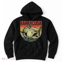 Great Barracuda Cuda Fishing Wildlife Saltwater Fish Art Hoodie thumb 0