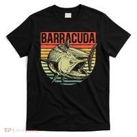 Great Barracuda Cuda Fishing Wildlife Saltwater Fish Art T-Shirt thumb 0