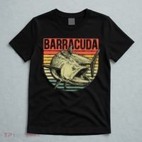 Great Barracuda Cuda Fishing Wildlife Saltwater Fish Art T-Shirt thumb 5