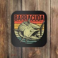 Great Barracuda Cuda Fishing Wildlife Saltwater Fish Art Coaster thumb 0