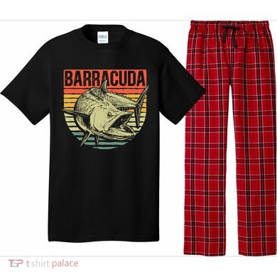 Great Barracuda Cuda Fishing Wildlife Saltwater Fish Art Pajama Set