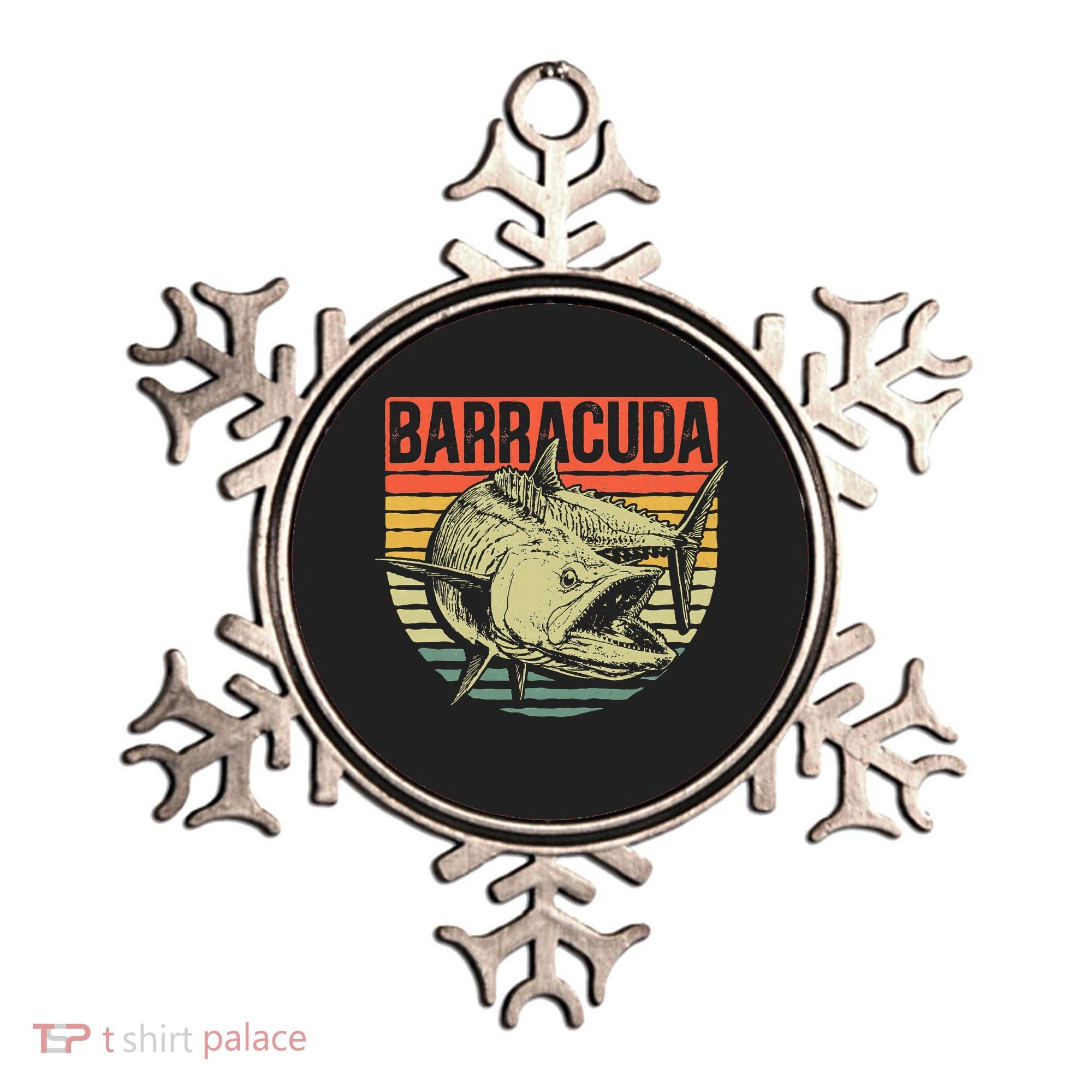 Great Barracuda Cuda Fishing Wildlife Saltwater Fish Art Ornament