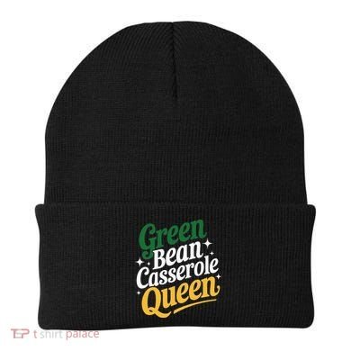 Green Bean Casserole Queen Funny Kitchen Queen Thanksgiving Beanie