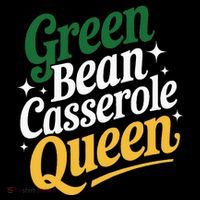 Green Bean Casserole Queen Funny Kitchen Queen Thanksgiving Women's Hoodie thumb 2