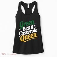 Green Bean Casserole Queen Funny Kitchen Queen Thanksgiving Women's Tank Top thumb 0