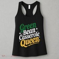 Green Bean Casserole Queen Funny Kitchen Queen Thanksgiving Women's Tank Top thumb 3