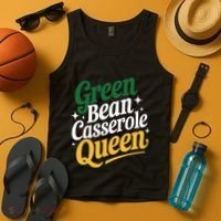 Green Bean Casserole Queen Funny Kitchen Queen Thanksgiving Tank Top thumb 4