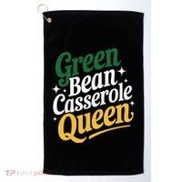 Green Bean Casserole Queen Funny Kitchen Queen Thanksgiving Golf Towel thumb 0