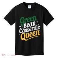 Green Bean Casserole Queen Funny Kitchen Queen Thanksgiving Kids T-Shirt thumb 0