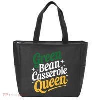 Green Bean Casserole Queen Funny Kitchen Queen Thanksgiving Tote Bag thumb 0