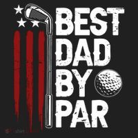 Golf Best Dad By Par Daddy Golfer American Flag Fathers Day Tumbler thumb 3