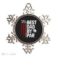 Golf Best Dad By Par Daddy Golfer American Flag Fathers Day Ornament thumb 0