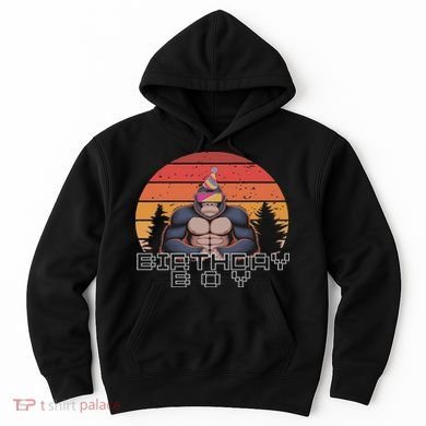 Gorilla Birthday Decorations Monkey Tag Vr Gamer Funny Hoodie