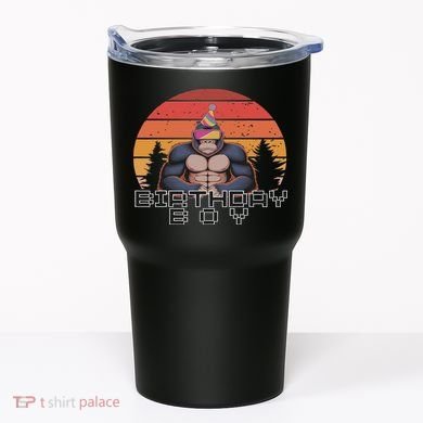 Gorilla Birthday Decorations Monkey Tag Vr Gamer Funny Tumbler